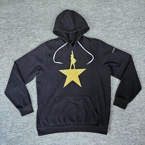 Creative Goods Hamilton Broadway Musical Hoodie Men's Black Pullover Logo Star M
